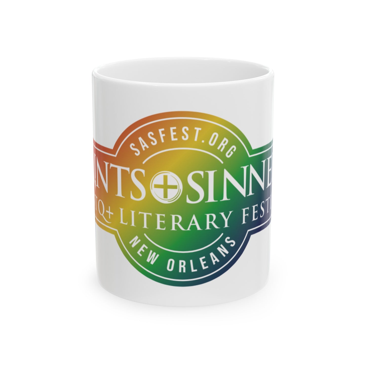 SASFest Rainbow Logo Ceramic Mug