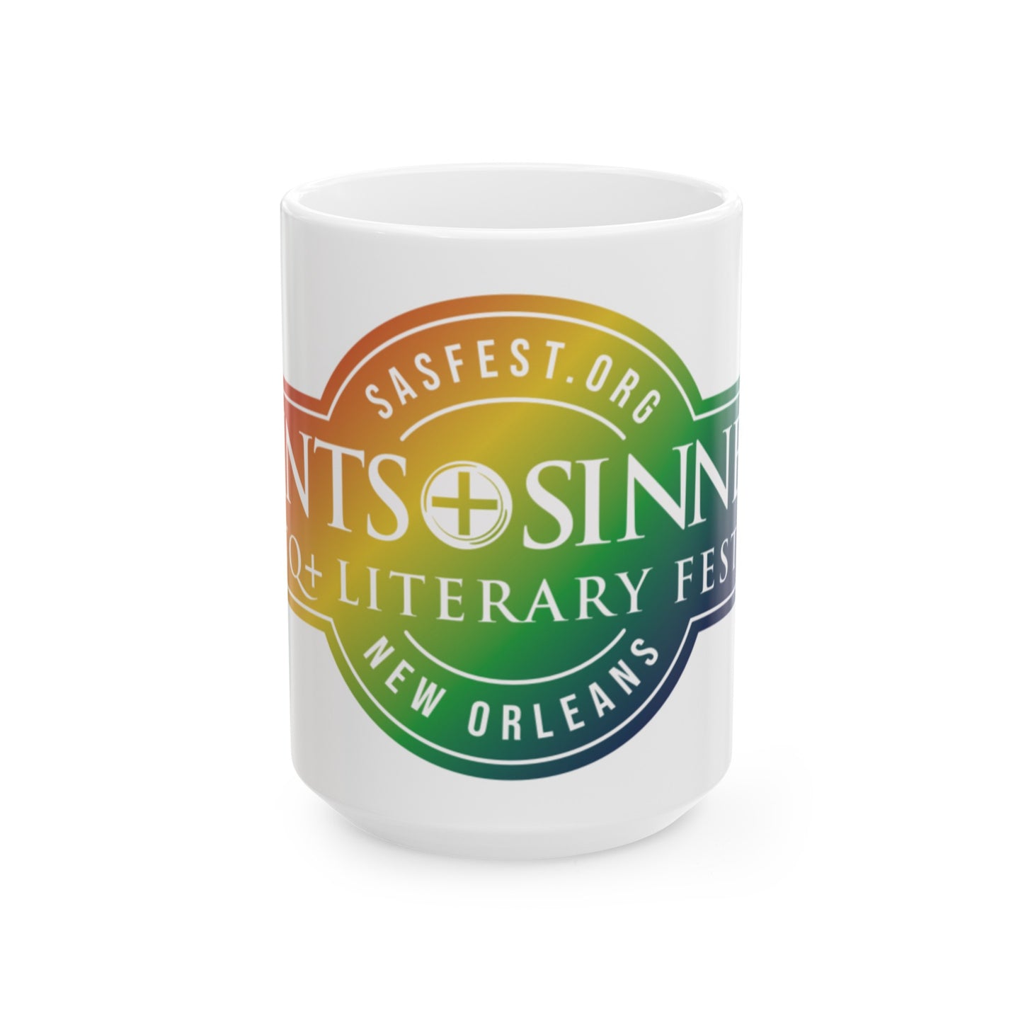 SASFest Rainbow Logo Ceramic Mug