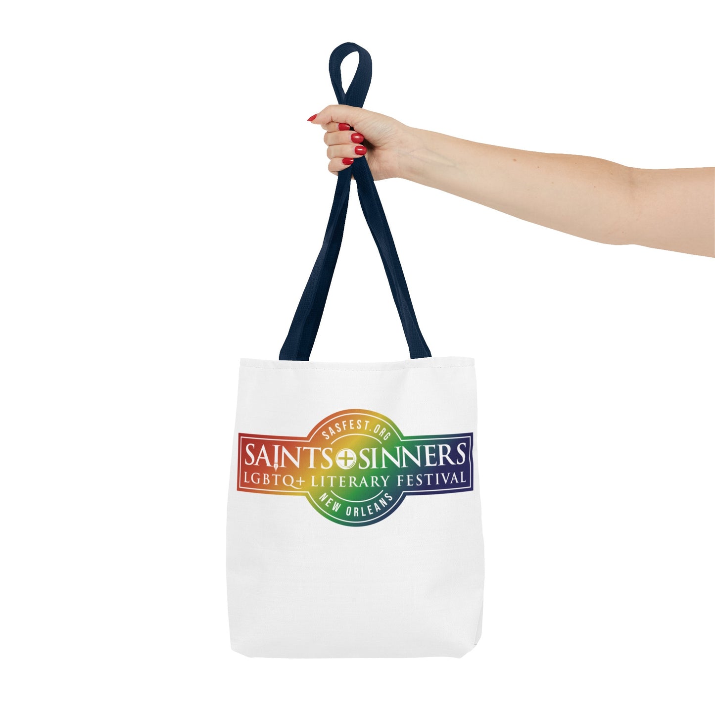 Saints & Sinners Rainbow Logo Tote Bag