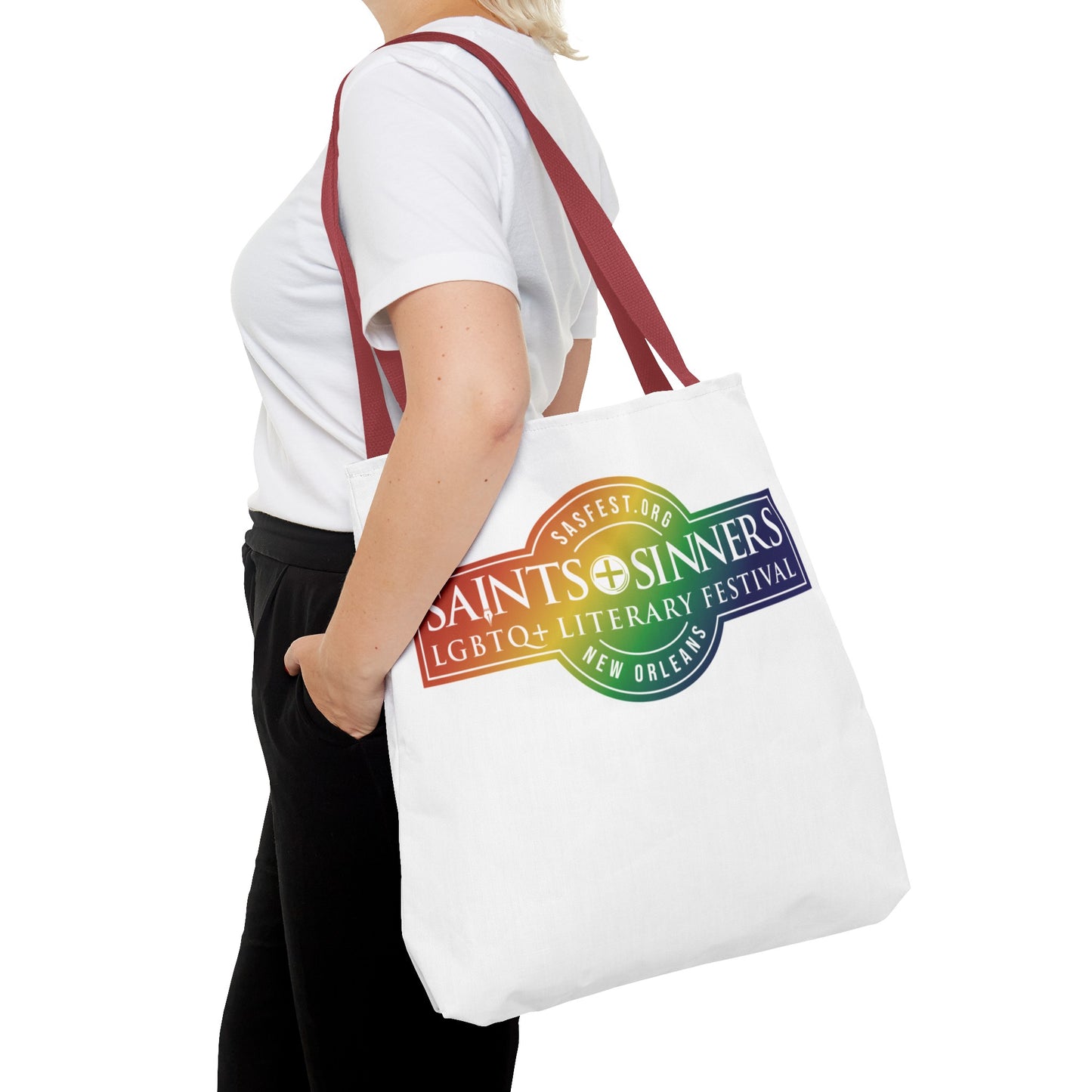 Saints & Sinners Rainbow Logo Tote Bag