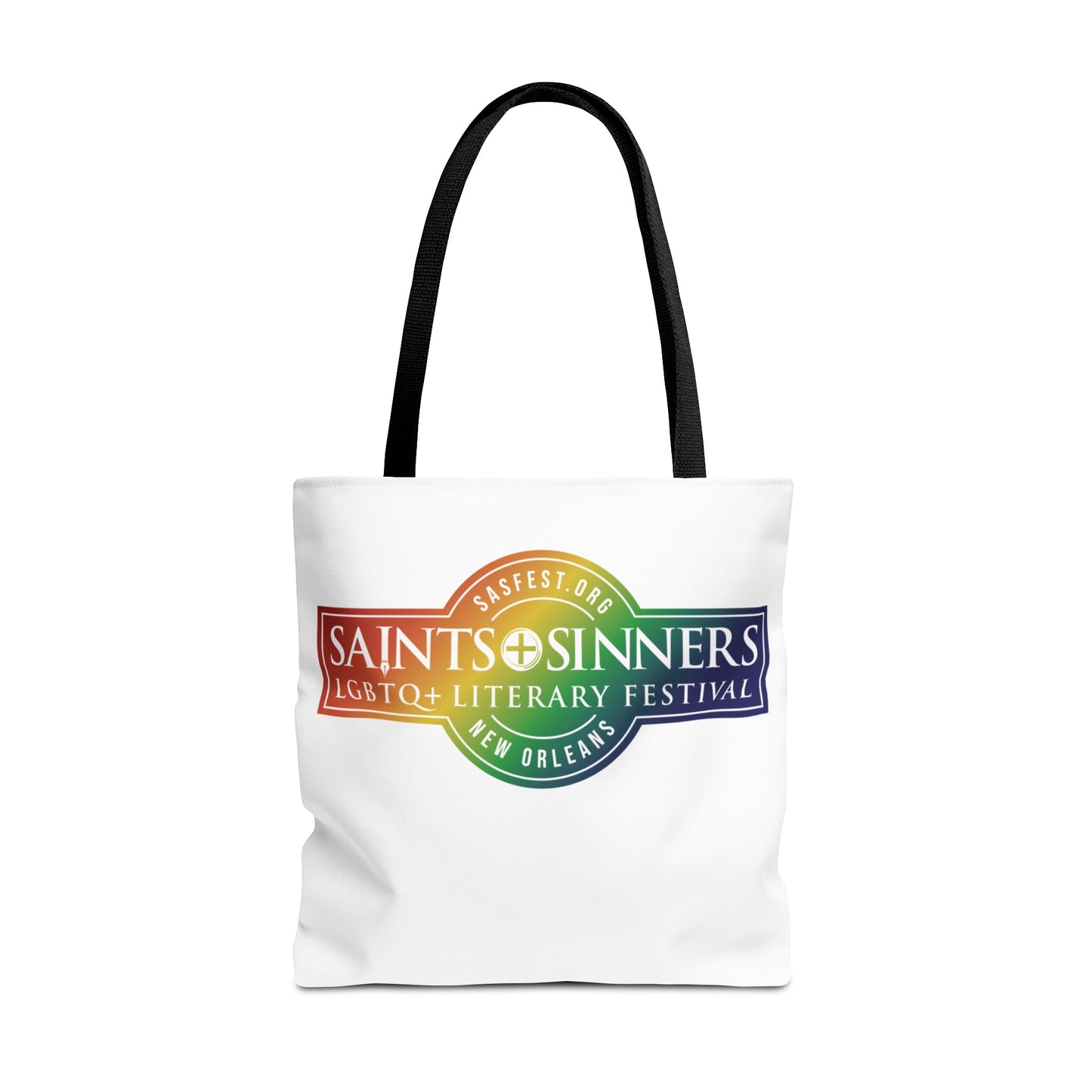 Saints & Sinners Rainbow Logo Tote Bag