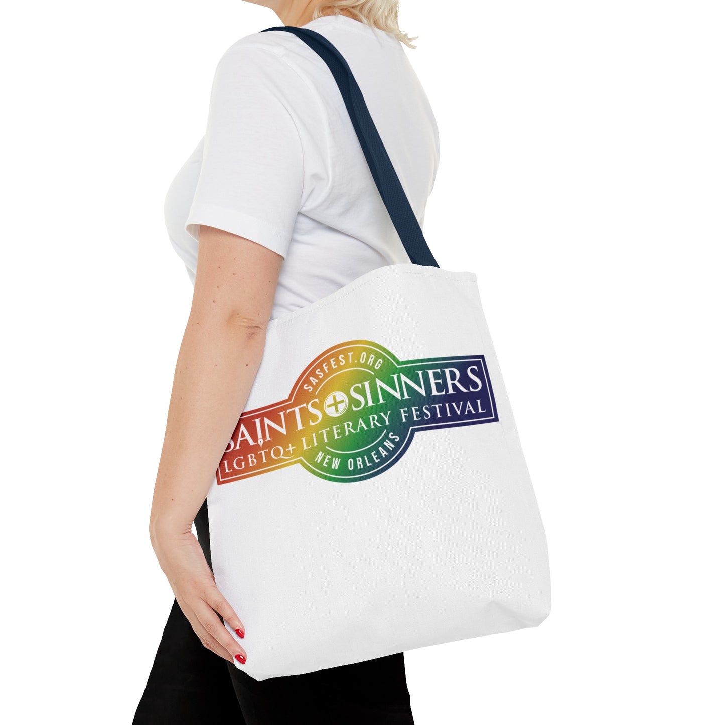 Saints & Sinners Rainbow Logo Tote Bag