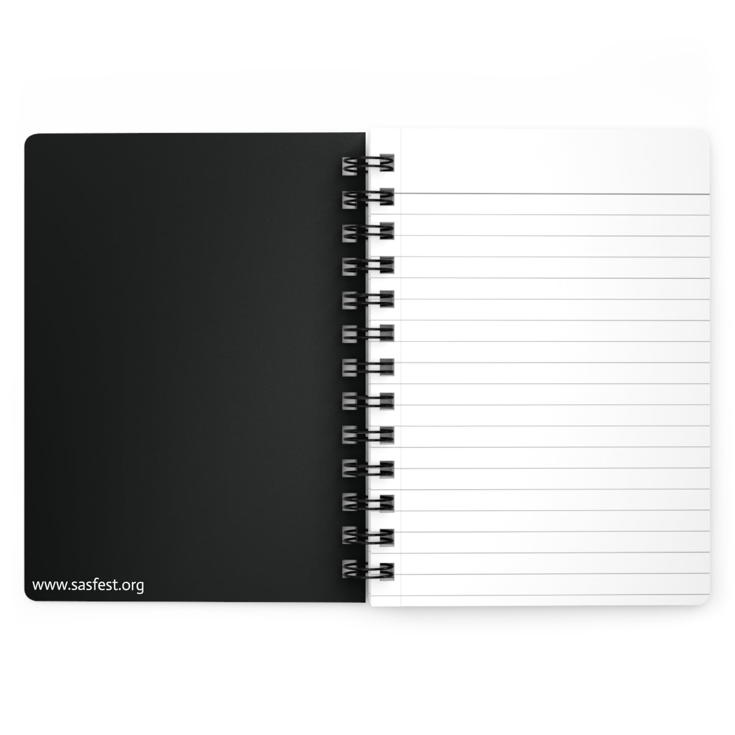 Saints & Sinners Logo Spiral Bound Journal - Black