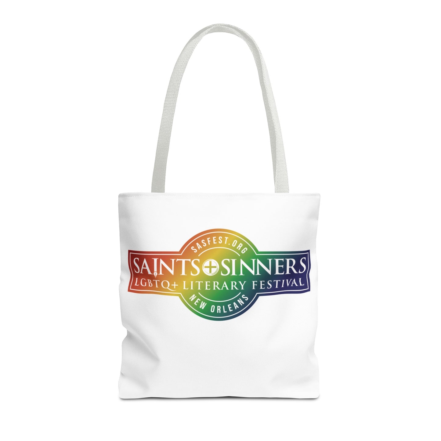 Saints & Sinners Rainbow Logo Tote Bag