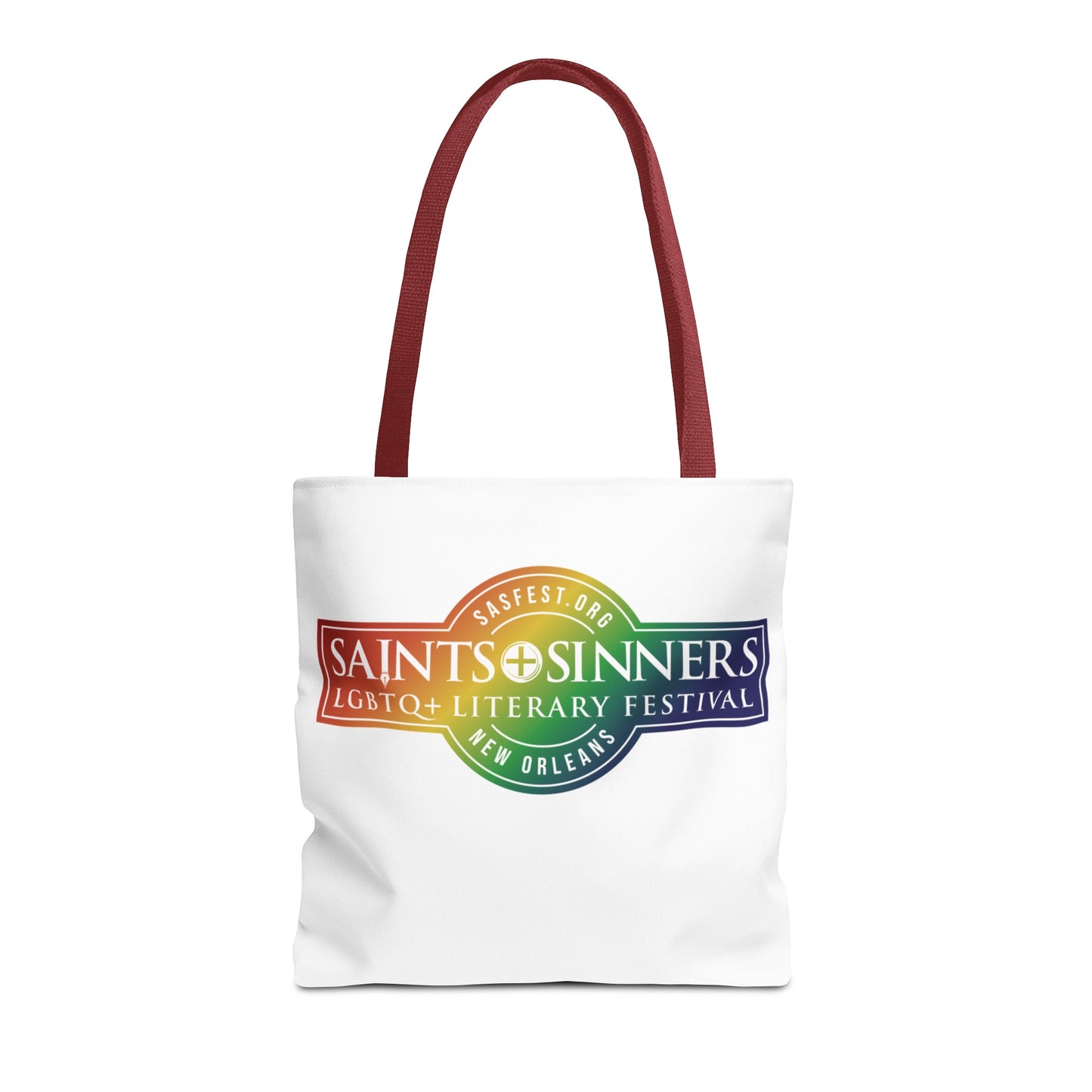 Saints & Sinners Rainbow Logo Tote Bag