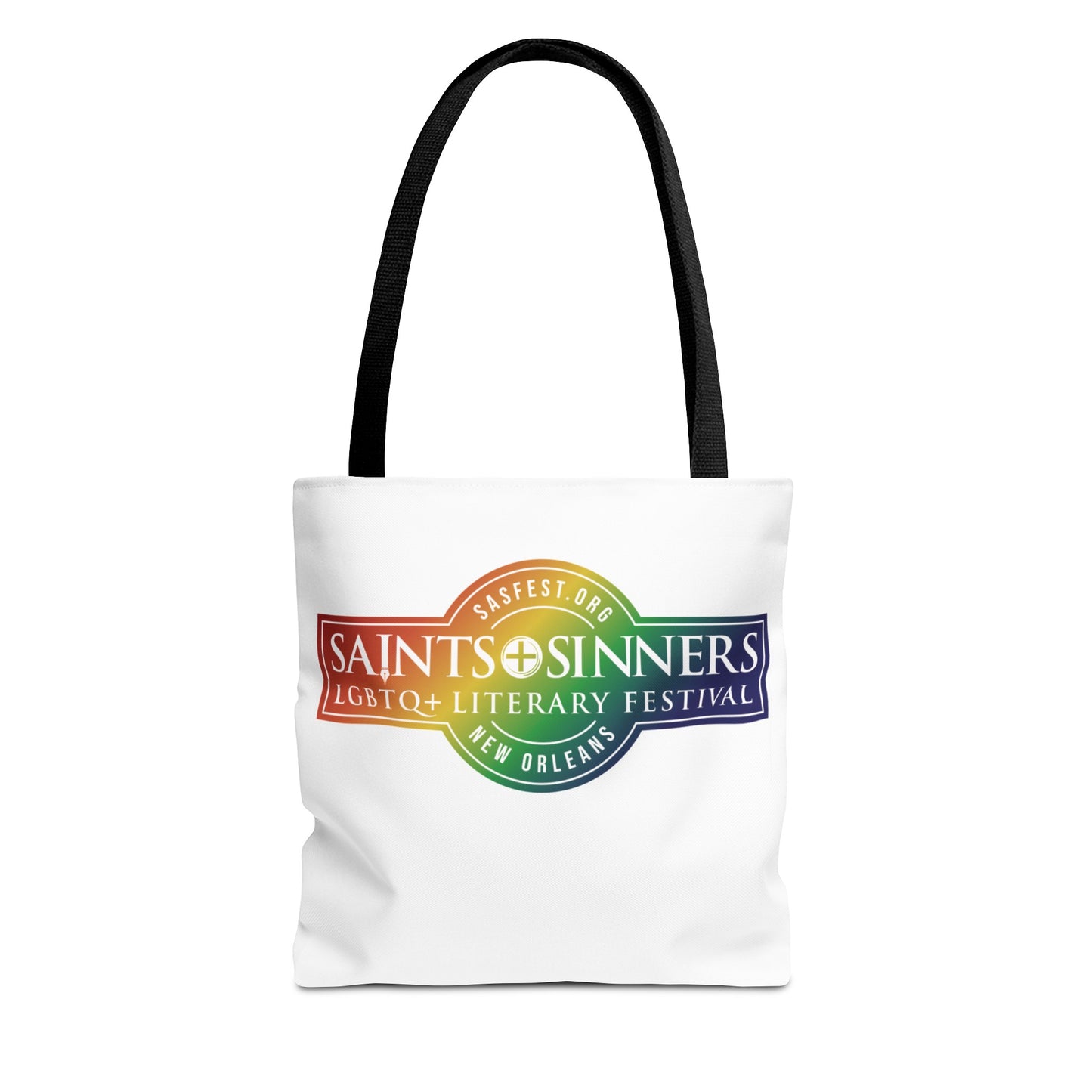 Saints & Sinners Rainbow Logo Tote Bag