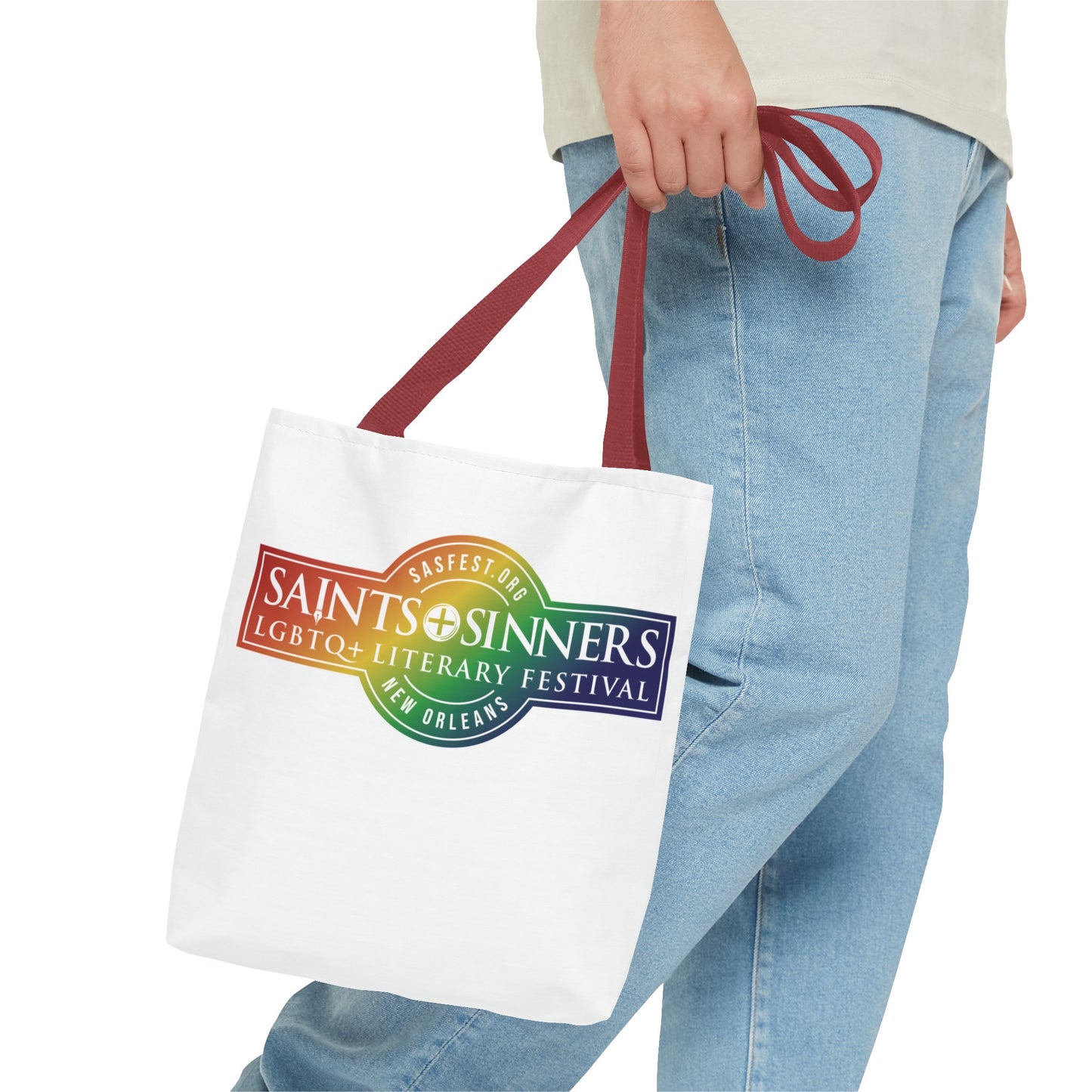 Saints & Sinners Rainbow Logo Tote Bag