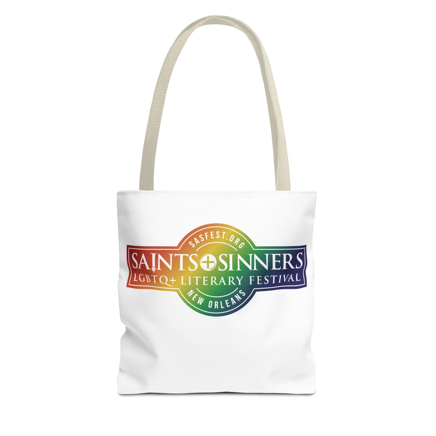 Saints & Sinners Rainbow Logo Tote Bag