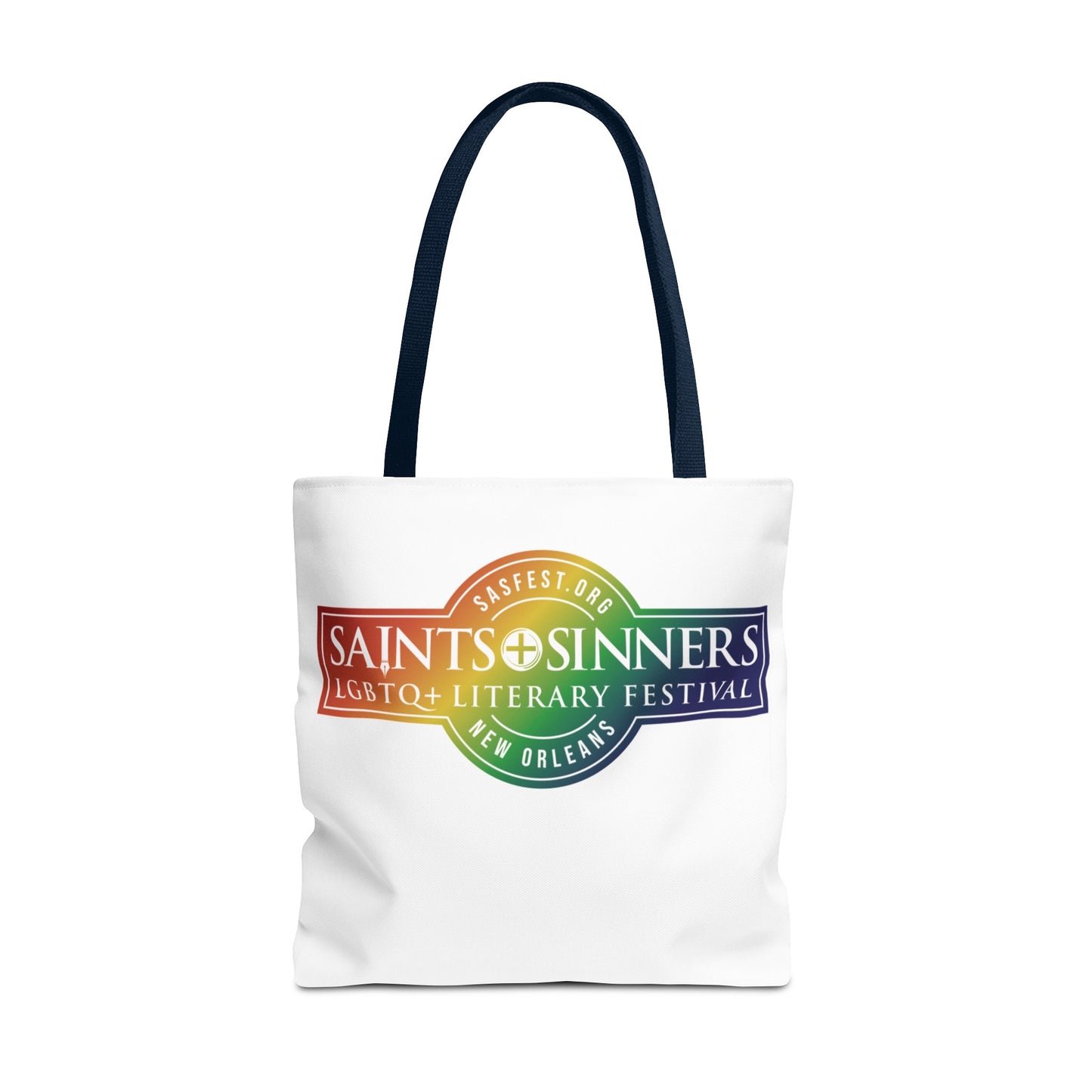 Saints & Sinners Rainbow Logo Tote Bag