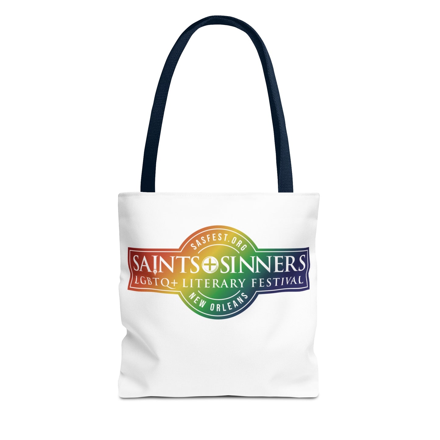 Saints & Sinners Rainbow Logo Tote Bag