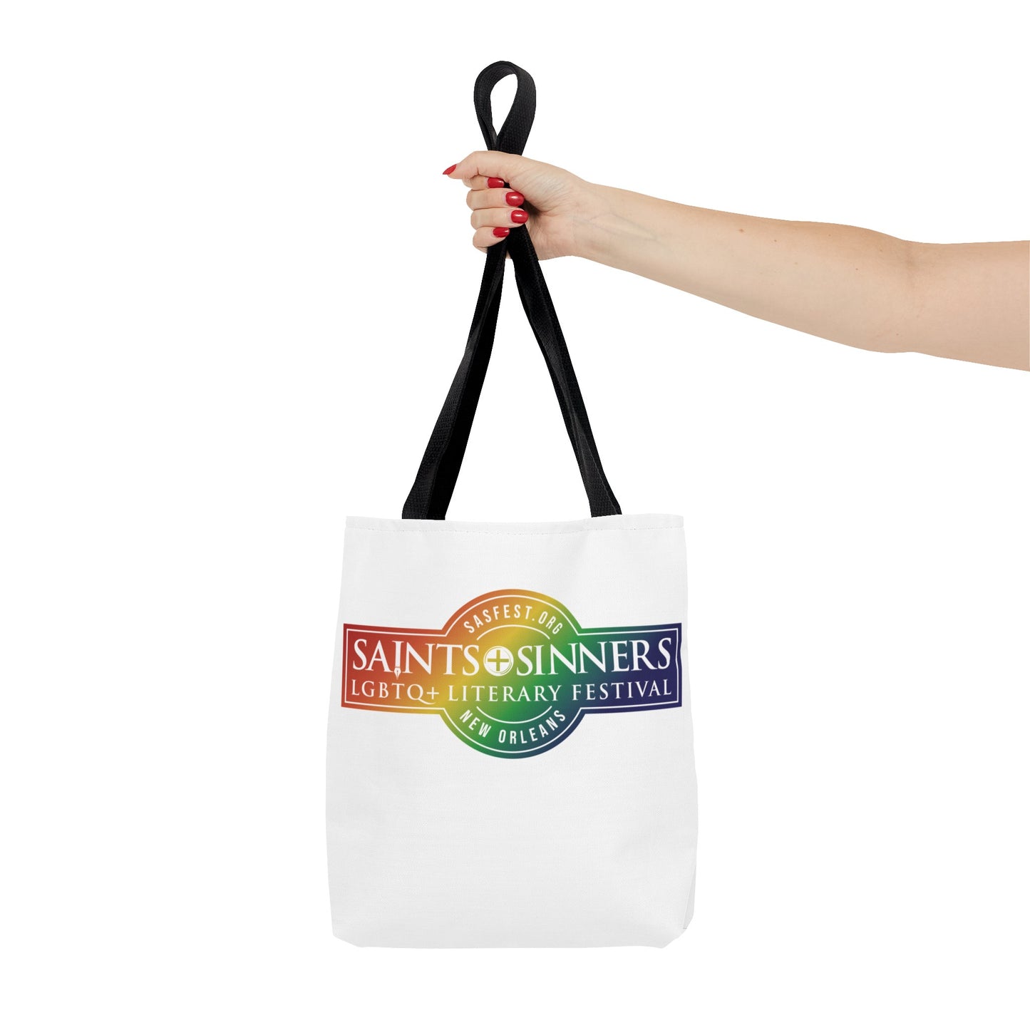 Saints & Sinners Rainbow Logo Tote Bag