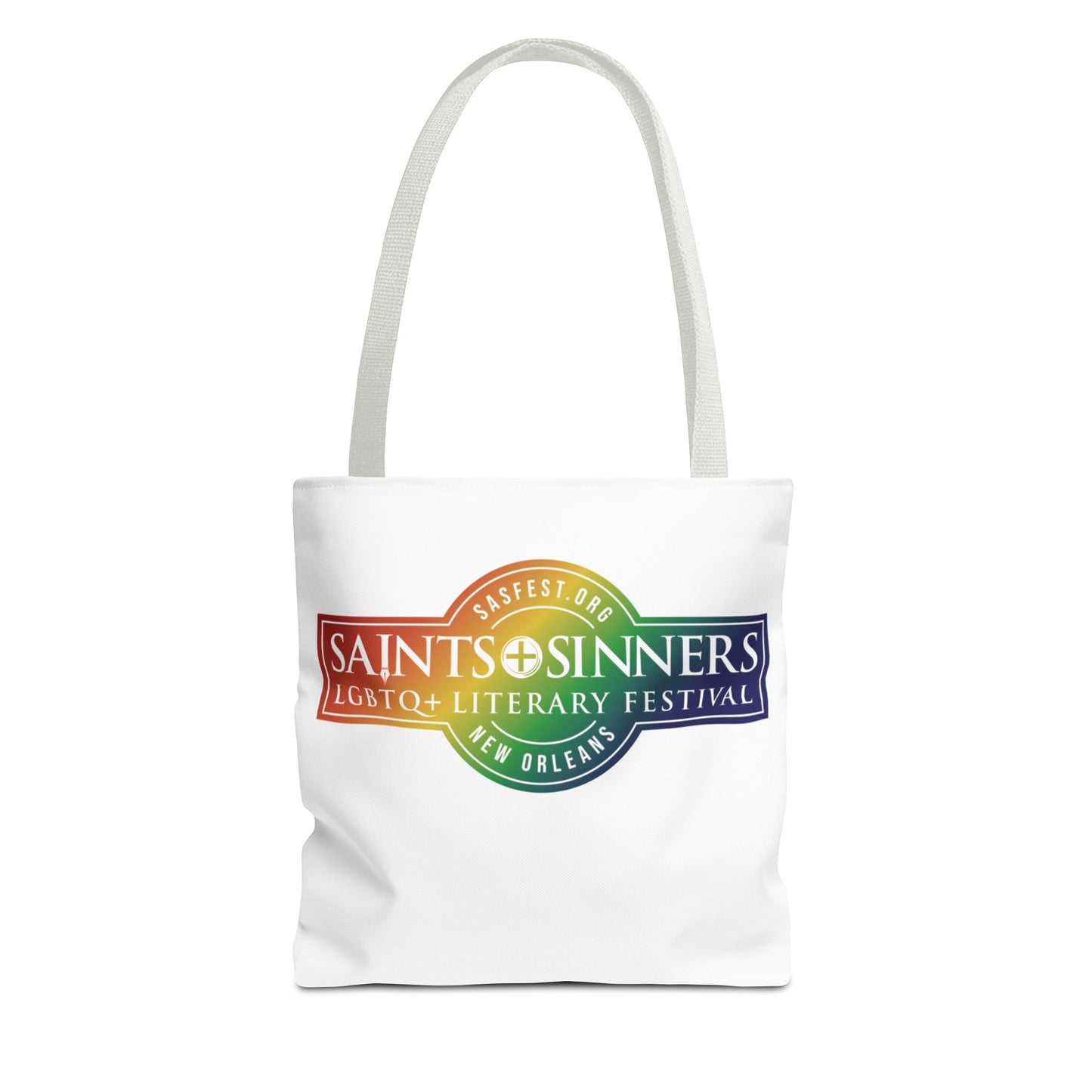 Saints & Sinners Rainbow Logo Tote Bag