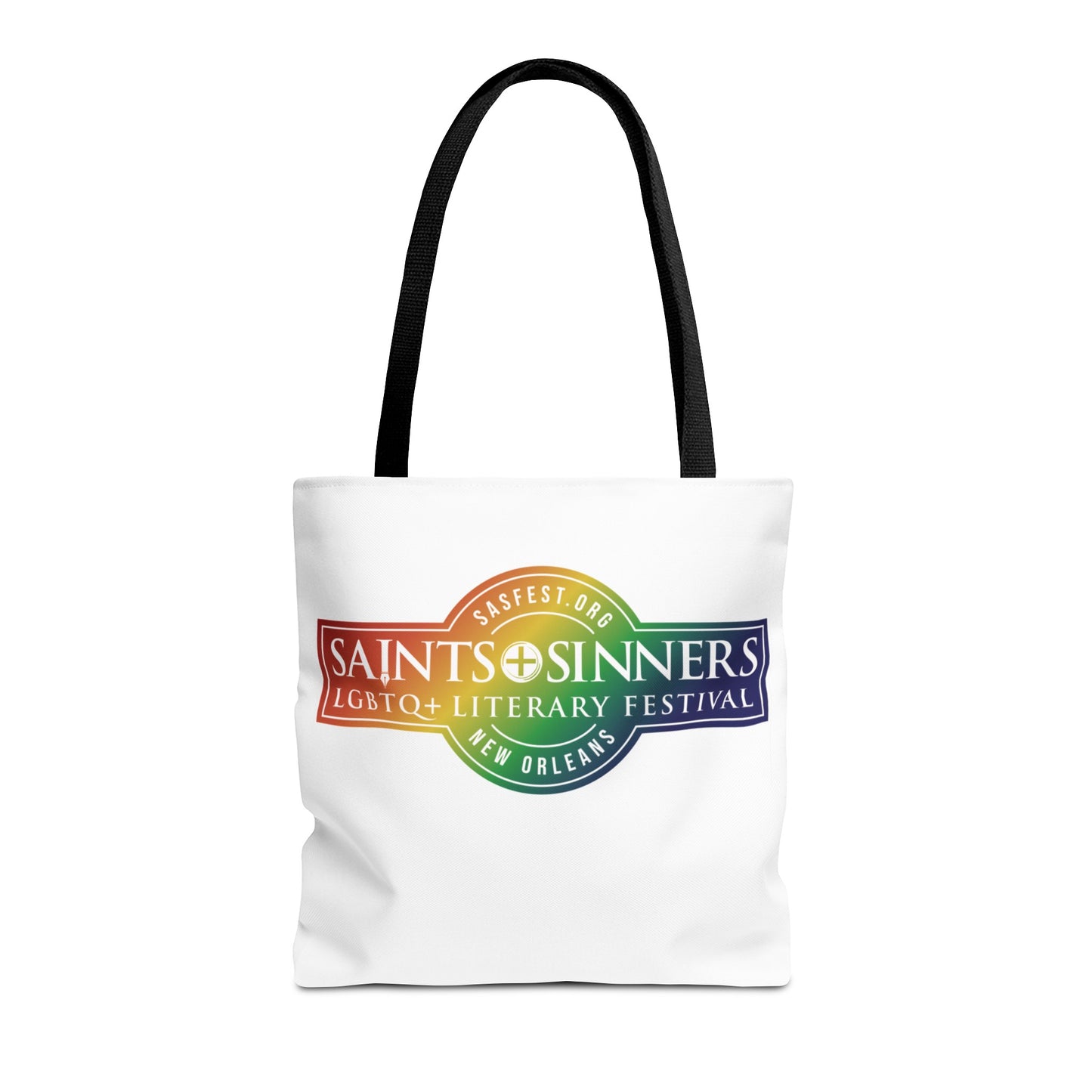 Saints & Sinners Rainbow Logo Tote Bag