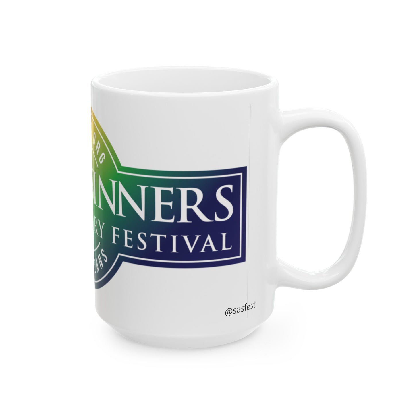 SASFest Rainbow Logo Ceramic Mug