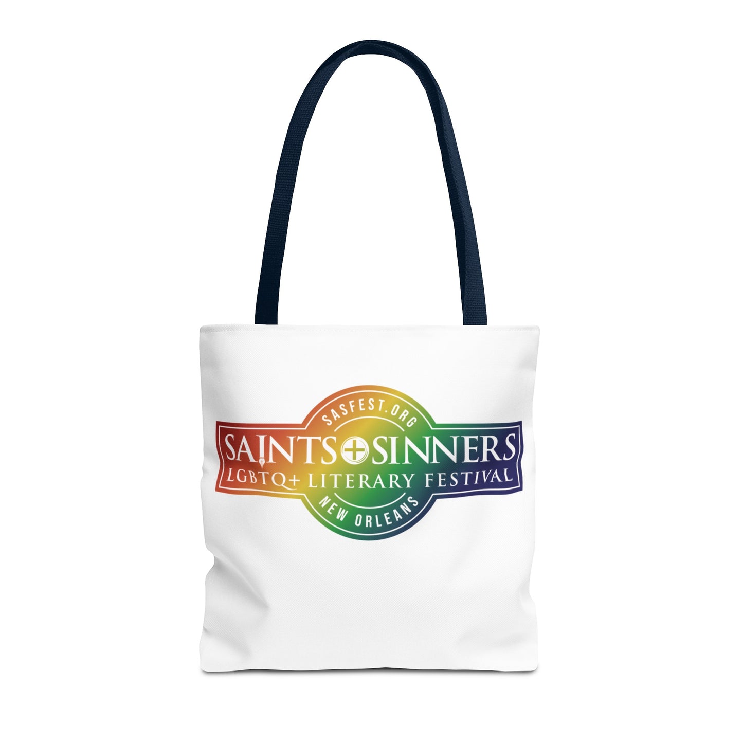 Saints & Sinners Rainbow Logo Tote Bag