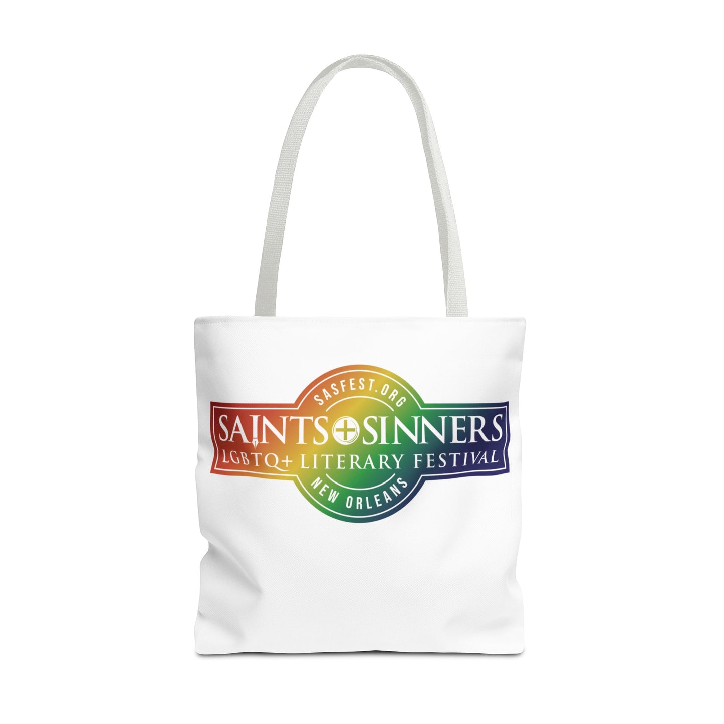 Saints & Sinners Rainbow Logo Tote Bag
