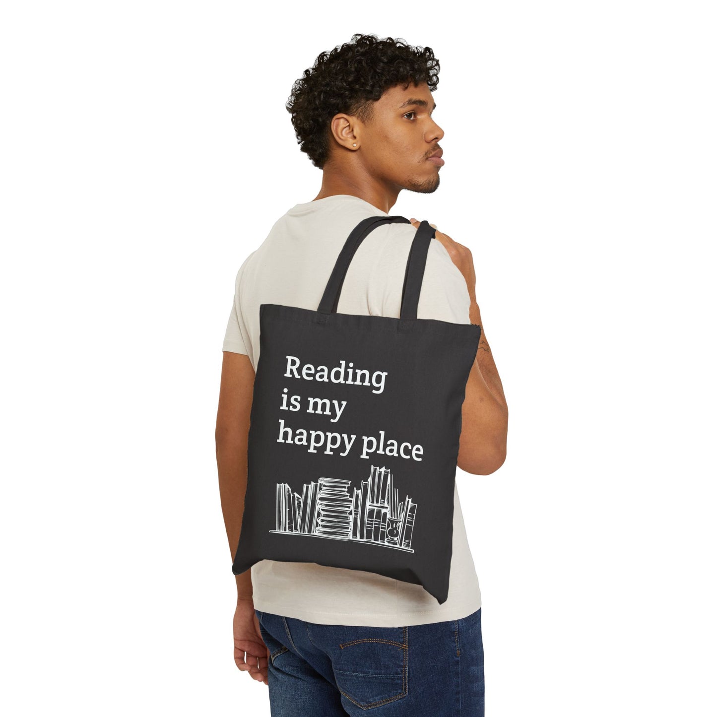 Reading Is My Happy Place Tote Bag