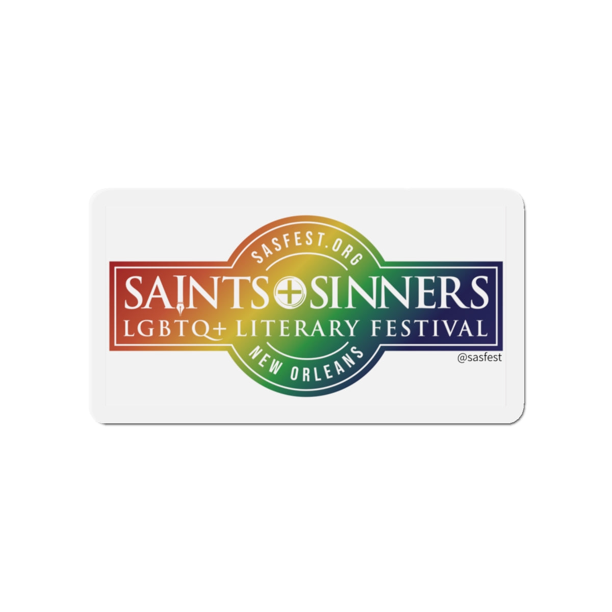 Saints & Sinners Rainbow Logo Magnet