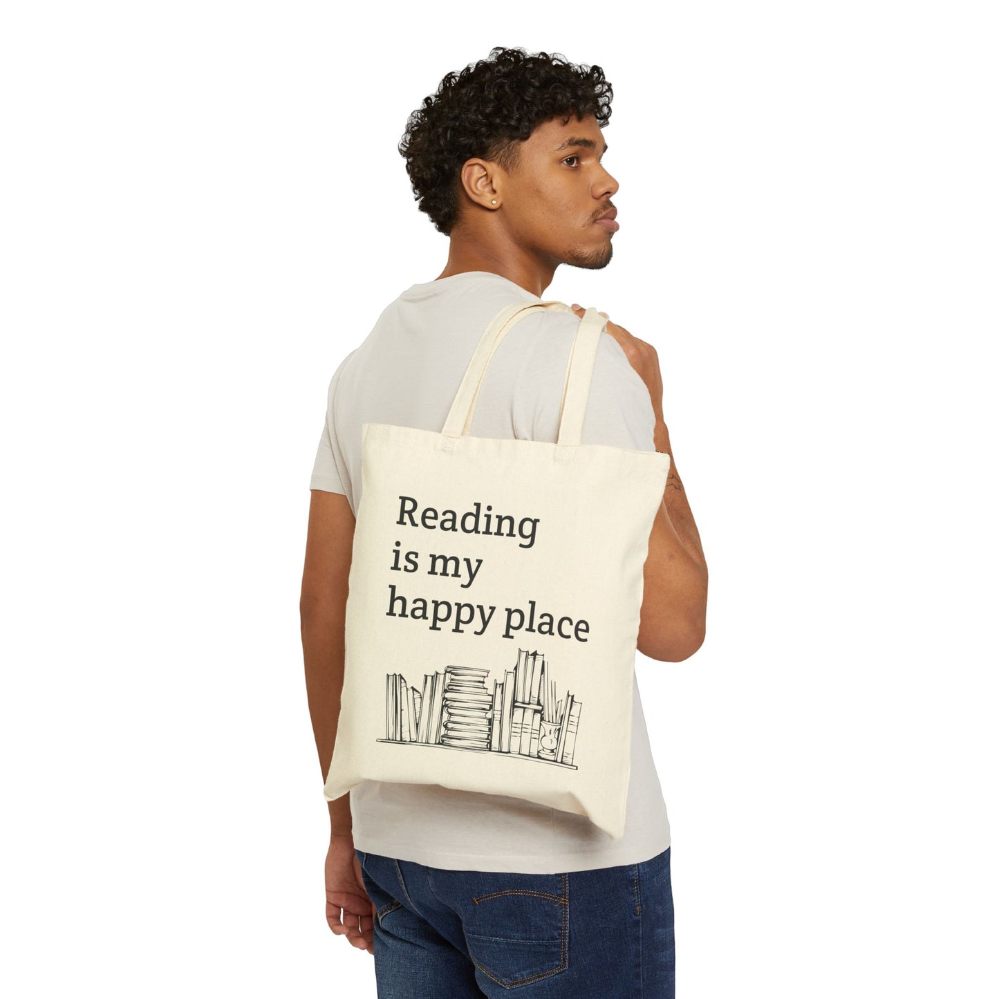 Reading Is My Happy Place Tote Bag