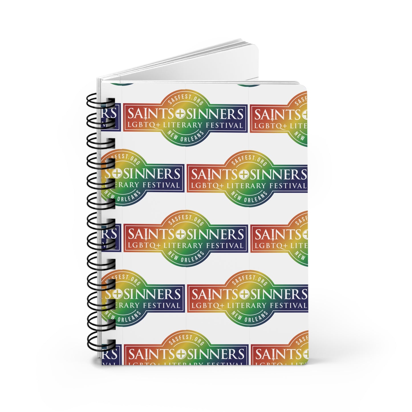 Saints & Sinners Rainbow Logo Spiral Bound Journal