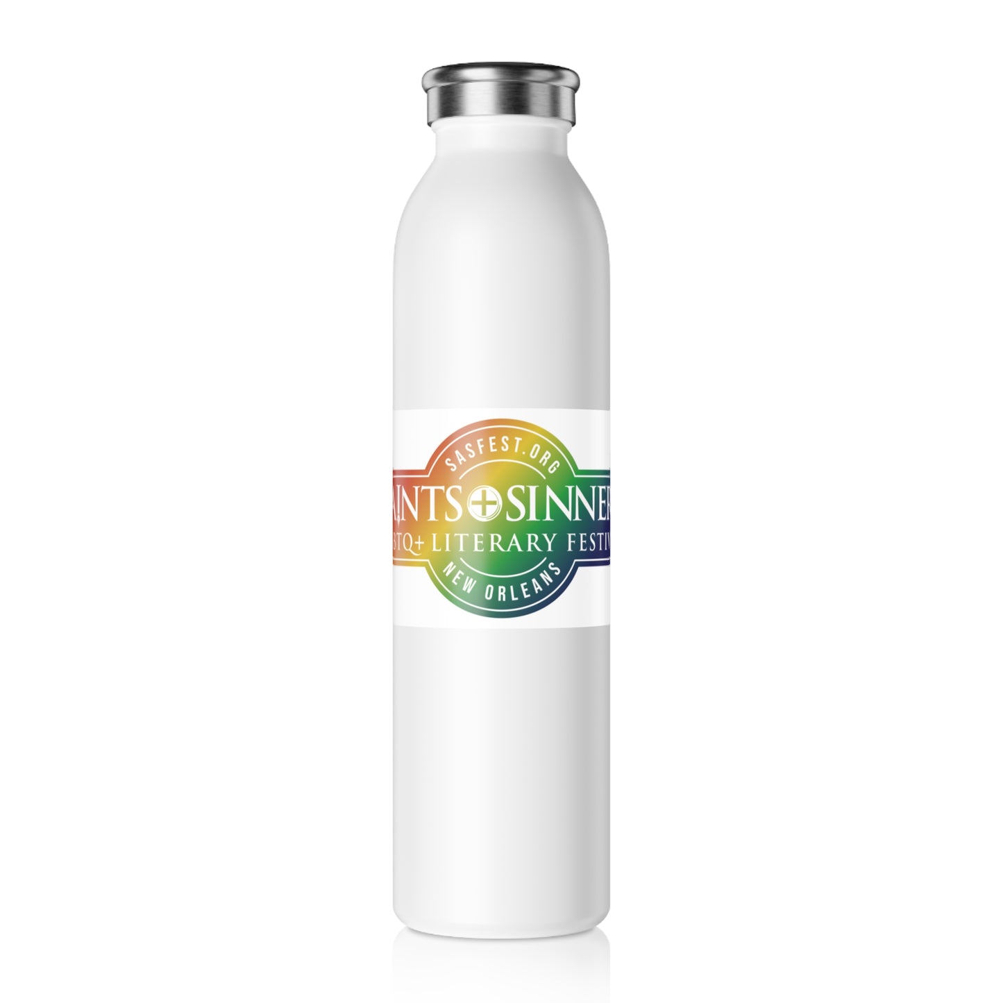 Saints & Sinners Rainbow Logo Water Bottle