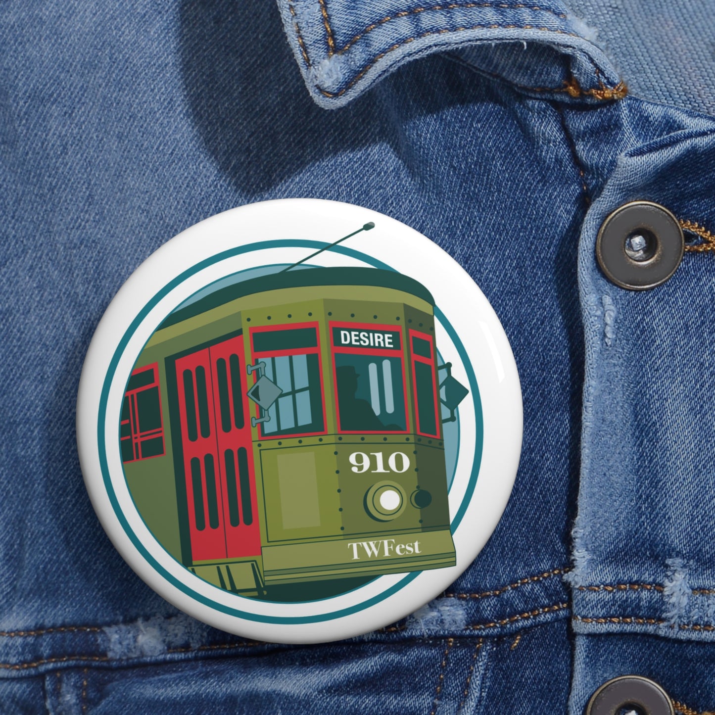 TWF Streetcar Logo Pin