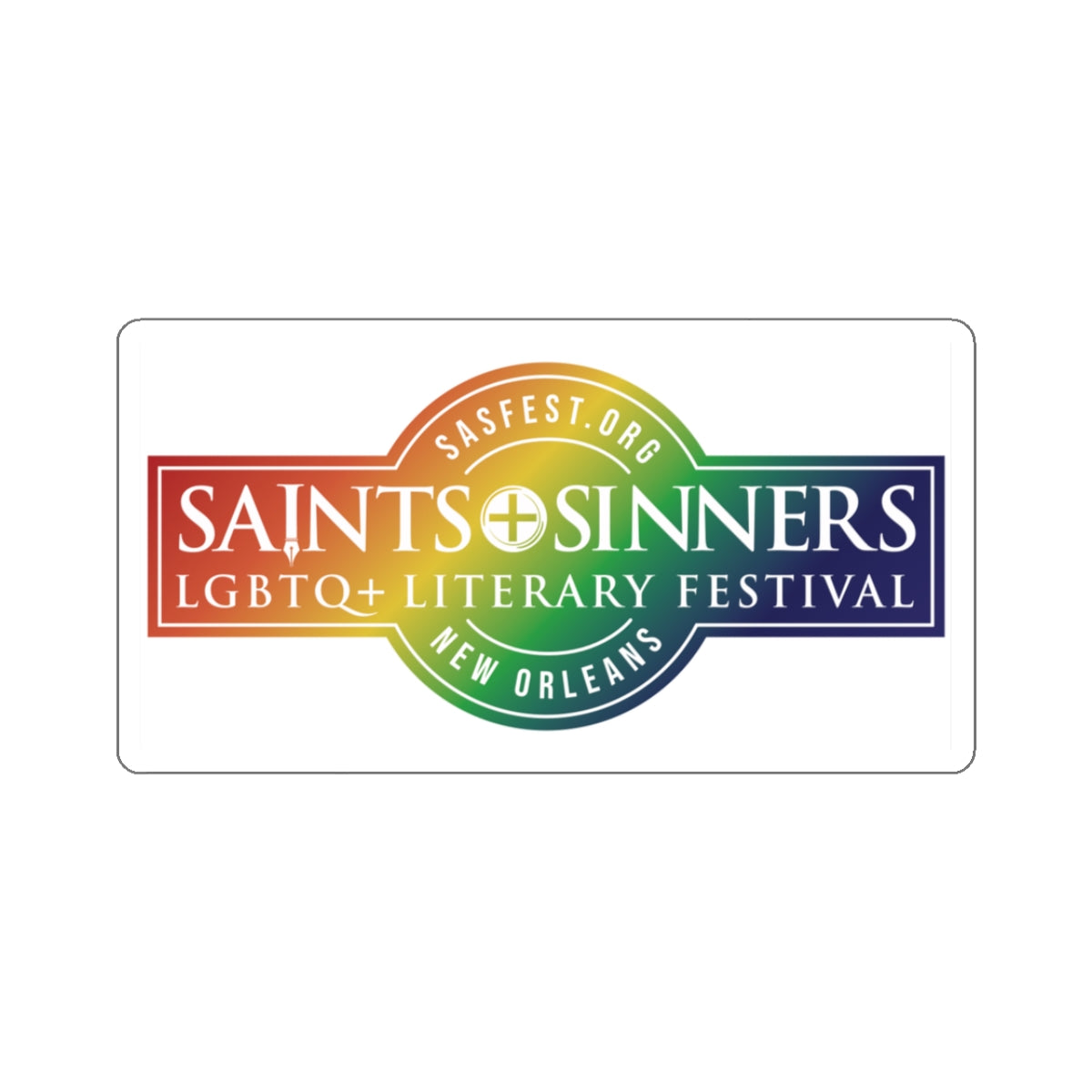 Saints & Sinners Rainbow Logo Sticker