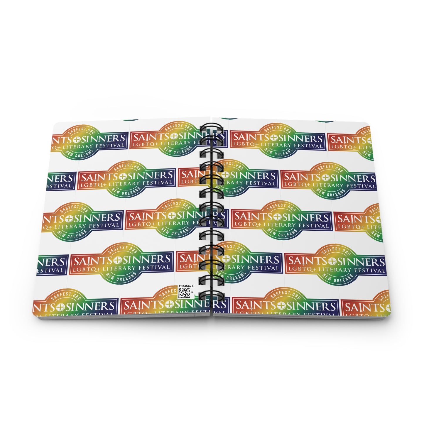 Saints & Sinners Rainbow Logo Spiral Bound Journal