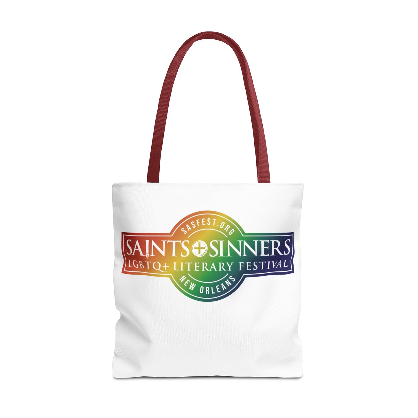 Saints & Sinners Rainbow Logo Tote Bag