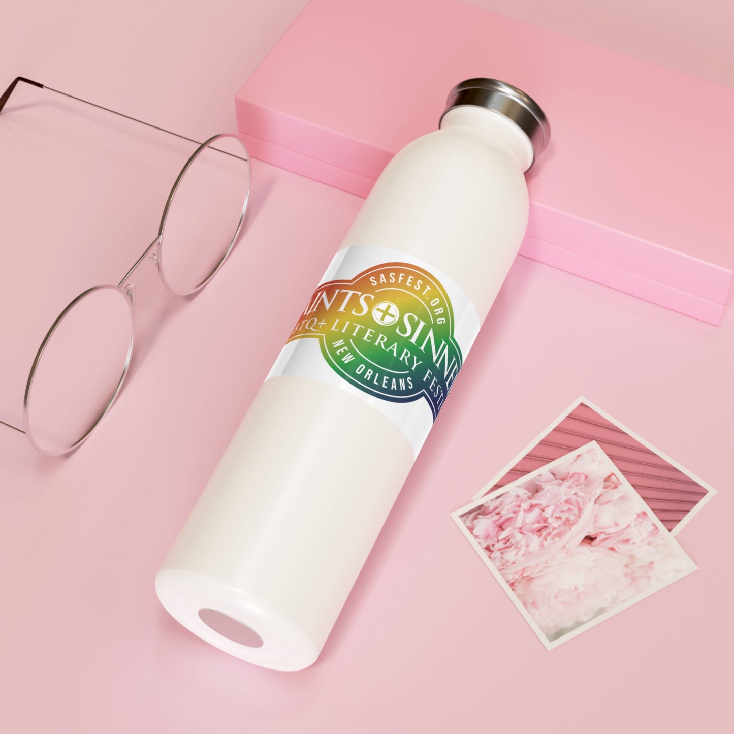 Saints & Sinners Rainbow Logo Water Bottle